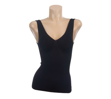 Carol Wior Cable Knit Ruched Front Shaping Tank - A95547