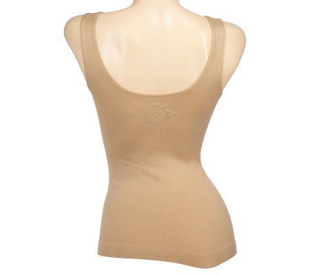 Carol Wior Cable Knit Ruched Front Shaping Tank