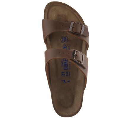 Birkenstock Nubuck Soft Footbed Double Strap Sandals