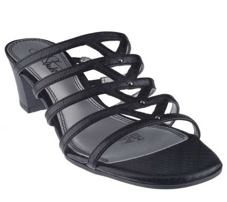 LifeStride Snake Embossed Multi-Strap Sandals - A214748