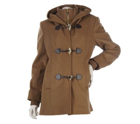 George Simonton Fully Lined Hooded Coat with Toggle Closure - A217848
