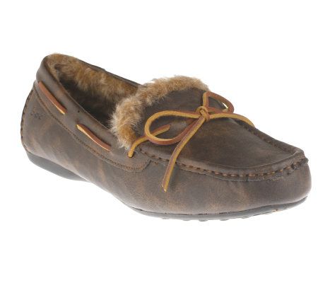 B.O.C. by Born Alfreda Driving Moccasins with Faux Fur - A218148