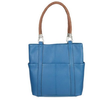 Tignanello Pebble Leather Brilliant Braid Tote Bag - A224148