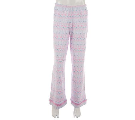 SleepIn by BedHead PJs Fair Isle Notch Collar Pajama Set