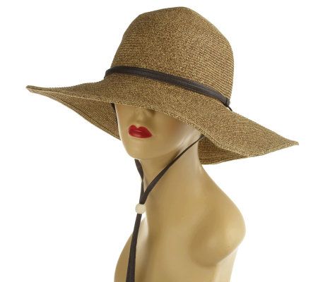 San DiegoHatCo. UPF 50 Packable Garden Hat w/ Cord - A199449