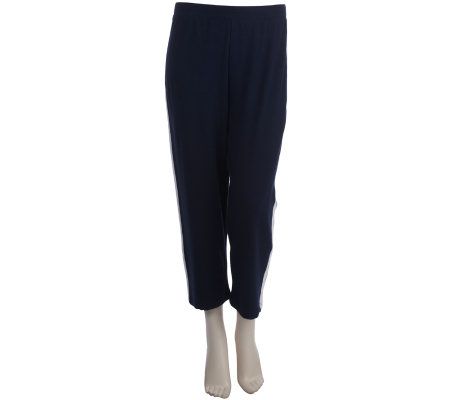 Sport Savvy Vest,Crop Pants and Tee Set with Contrast Trim