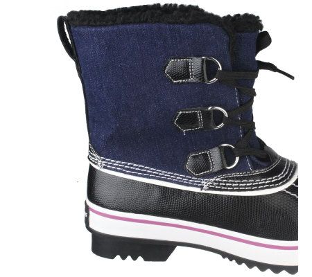 Skechers Canvas Short Lace-up Boots