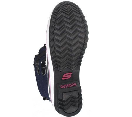 Skechers Canvas Short Lace-up Boots