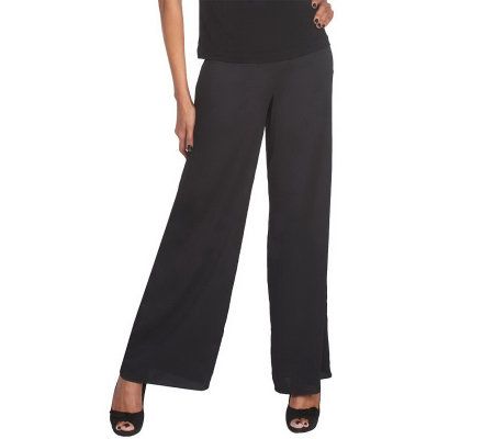 Joan Rivers Regular Length Wide Leg Palazzo Pants - A216249