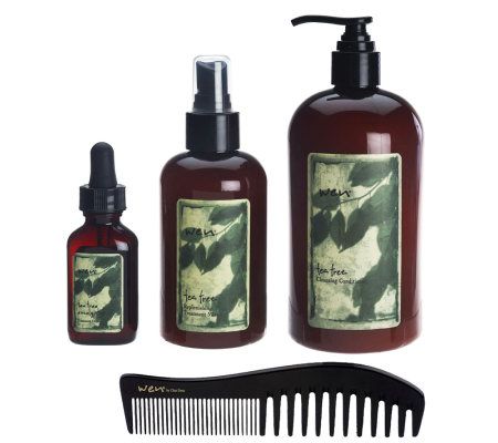 WEN by ChazDean Tea Tree Invigorating & Rejuvenating 4-pc.Collection - A225349
