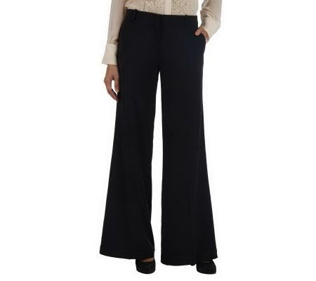 G.I.L.I. Petite 2-Way Stretch Trouser Pants with Pockets - A226349