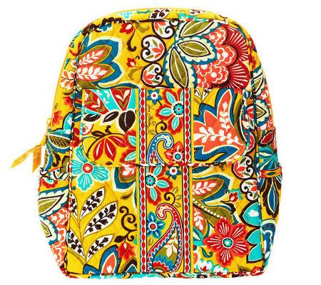 Vera Bradley Signature Print Backpack with Adjustable Strap - A227249