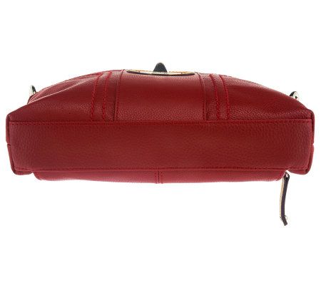 Tignanello Pebble Leather Two-Tone Crossbody Bag