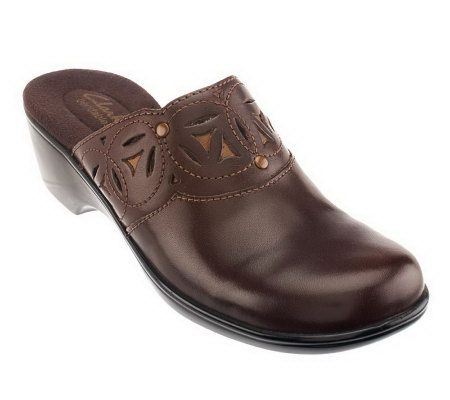 Clarks Bendables April Hope Leather Clogs - A234749