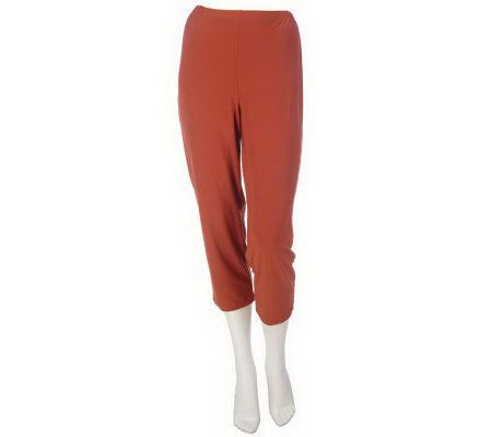 As Is Effort- less Style by Citiknits Flat Front Knit Crop Pants - A237149