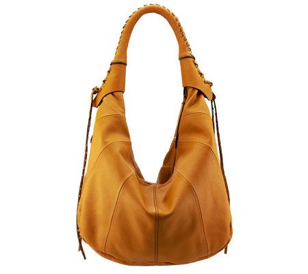 orYANY Leather Multi-Zipper Hobo Bag with Tassels