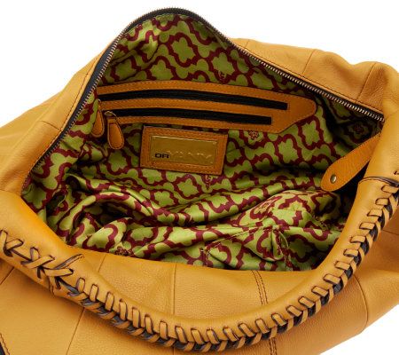 orYANY Leather Multi-Zipper Hobo Bag with Tassels