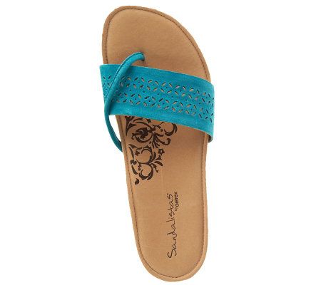 Aetrex Sandalista Sandi Leather Slip-on Shoes