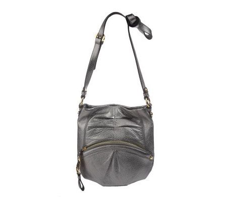 B. Makowsky Glove Leather Crossbody Bag with Zip Front Pocket - A201451