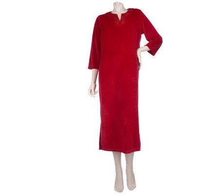 Quacker Factory Sparkle Lounge Dress - A217151