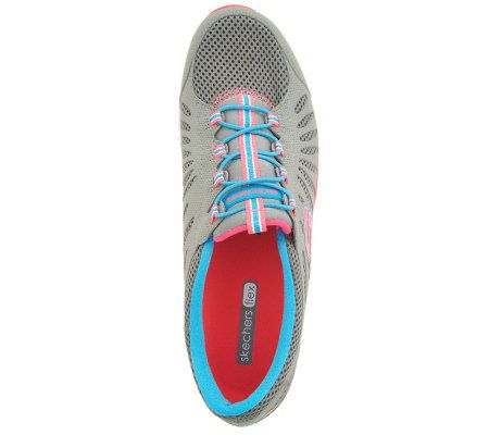 Skechers Big Idea Mesh Slip-on Shoes with Bungee Closure