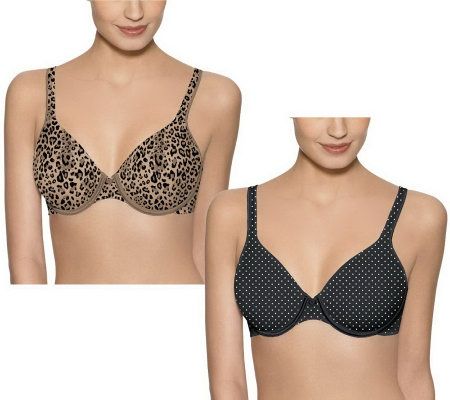 Bali Set of 2 One Smooth U Full Coverage Underwire Bras - A233151