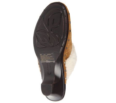 Isaac Mizrahi Live! Suede Embroidered Daisy Clogs