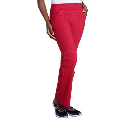 Women with Control Convertible Knit Cargo Pants - A211752