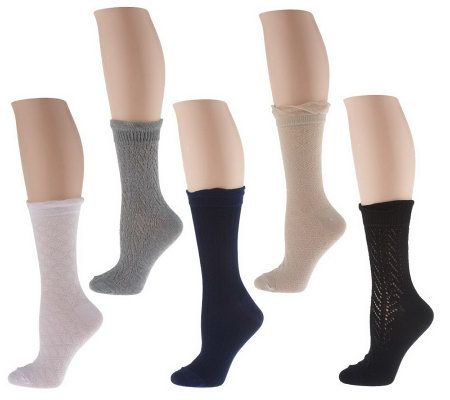 Passione Amalfi Set of 5 Luxury Crew Socks - A213852