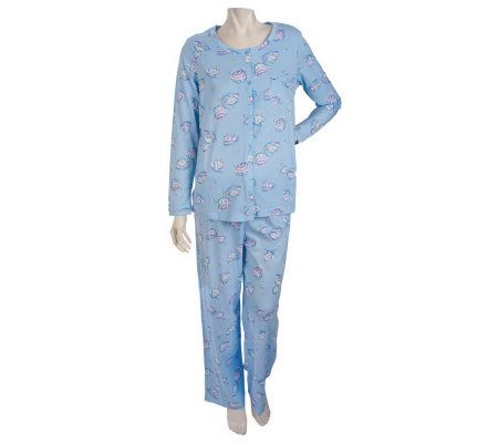 Carole Hochman Blooming Teacup 100Cotton Pajama Set - A216852