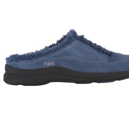 Ryka Slip-on Clog with Shearling Detail