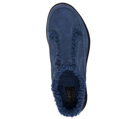Ryka Slip-on Clog with Shearling Detail