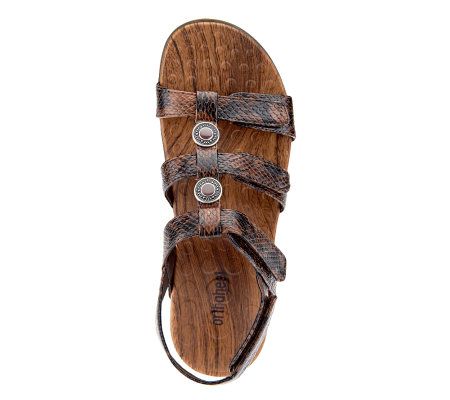 Orthaheel Yasmin II Orthotic Metallic Sandals