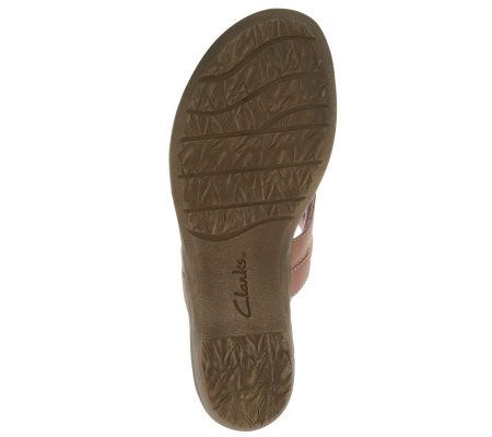 Clarks Bendables Dusk Rio Leather Thong Sandals