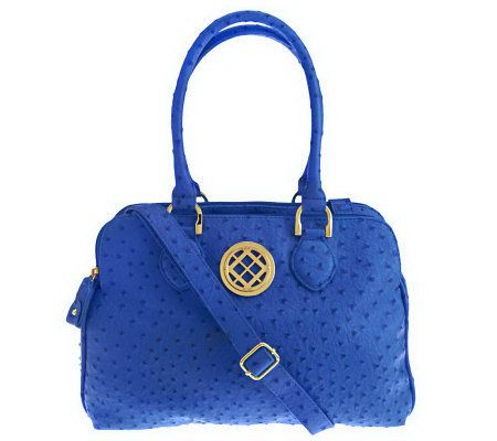 London Fog Kelly Satchel with Triple Compartments & Zip Closures - A233152