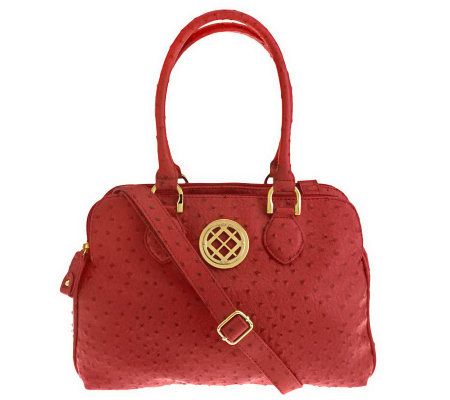 London Fog Kelly Satchel with Triple Compartments & Zip Closures - A233152