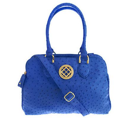 London Fog Kelly Satchel with Triple Compartments & Zip Closures - A233152