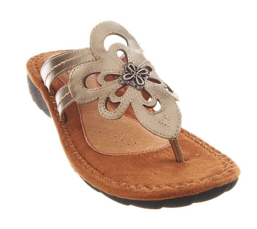 Cobb Hill by New Balance Gwen Leather Thong Sandals - A233352