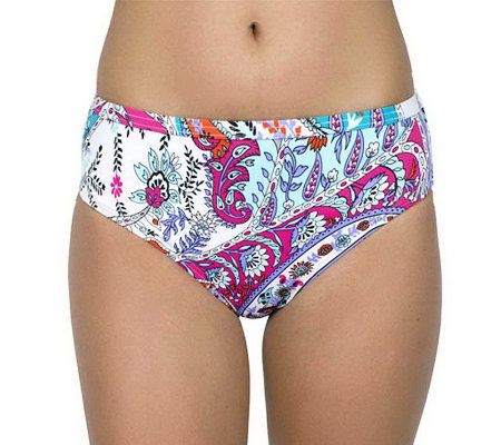 Simply Sole Separates Paisly Love Swim Briefs - A327252