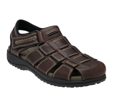 Clarks Mens Jenson Leather Fisherman Sandal - A178553