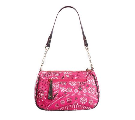 Isaac Mizrahi Live! Signature Bandana Print Shoulder Bag