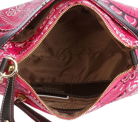 Isaac Mizrahi Live! Signature Bandana Print Shoulder Bag