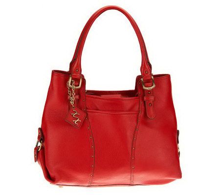 Maxx New York Pebble Leather Tote Bag with Slip Pockets - A225653