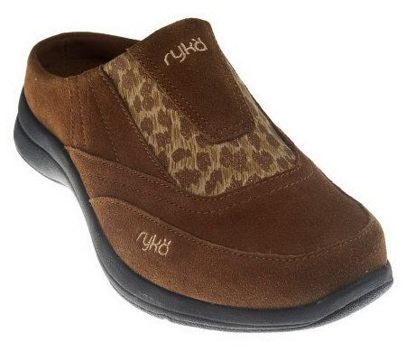 Ryka Slip-on Clog with Animal Print Detail - A227553