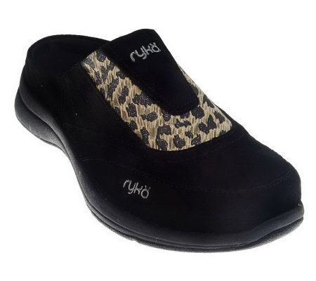 Ryka Slip-on Clog with Animal Print Detail - A227553