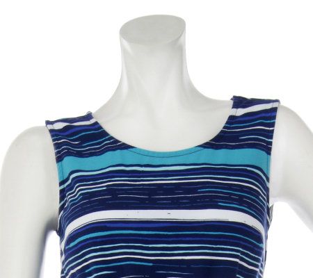 Liz Claiborne New York Striped Knit Dress with Pockets