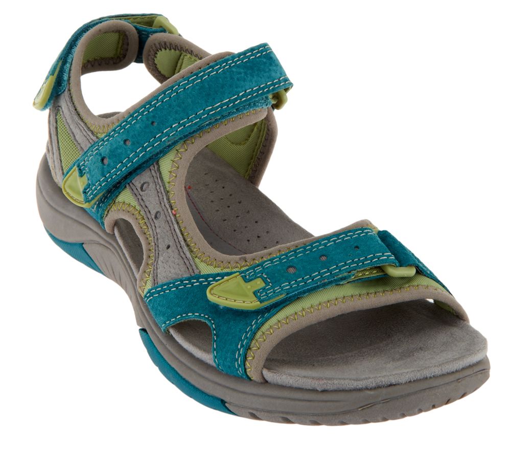 Cobb Hill by New Balance Fiona Leather Adj. Strap Sandals - A233353