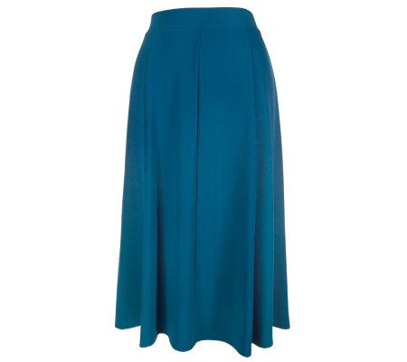 Susan Graver Lustra Knit 8 Gore Pull-on Skirt - A2353