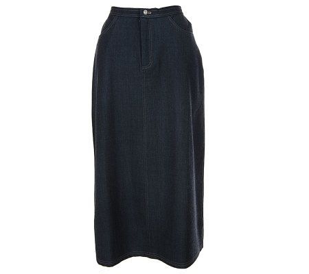 Dialogue Refined Stretch Twill Tru-Waist Trouser Skirt - A6053