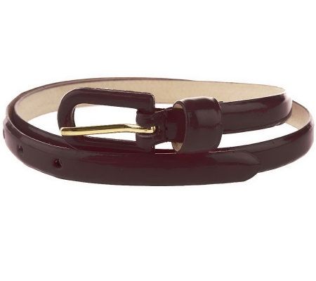 Amiee Lynn Skinny Patent Belt - A90253